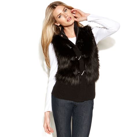 michael kors black vest|Michael Kors vest women's.